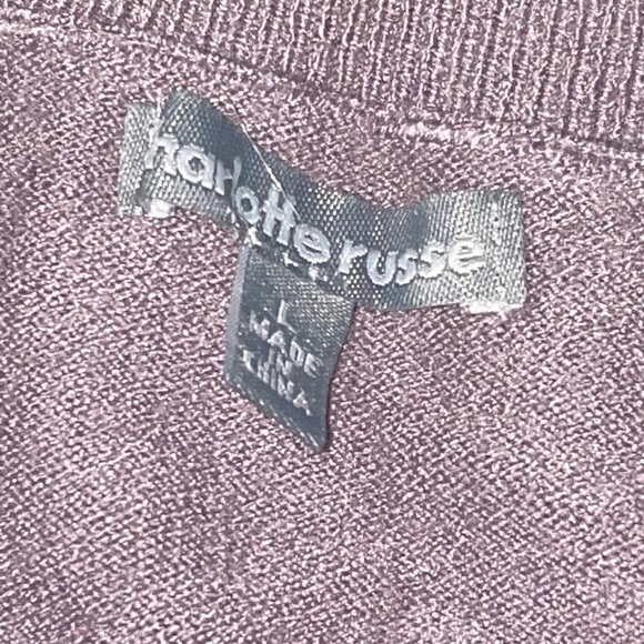 lilac over sized crew neck sweater - Picture 5 of 5